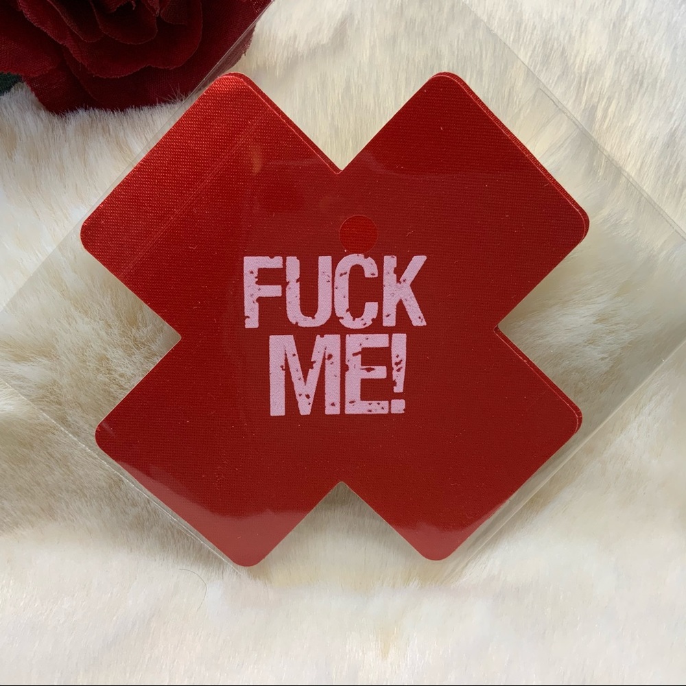 MIX/MATCH PASTIES: Sexy XXX F*ck Me - Red Hot